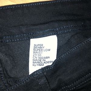 H&M Black Denim Jeans! Never worn!